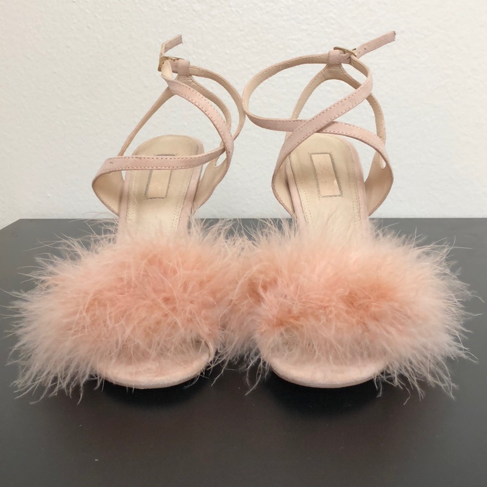 Faux Fur Heels